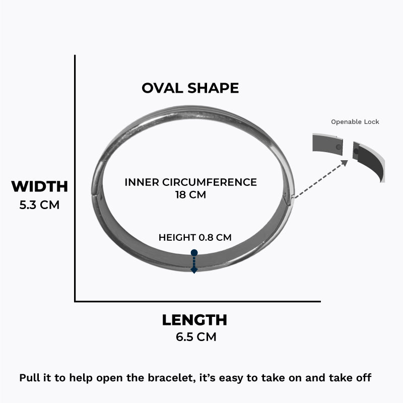 Premium Stone Wall Silver Men's Bracelet