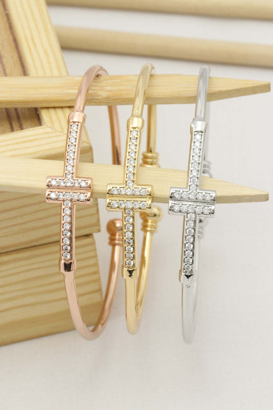 Crysta Cross Stainless Steel Bracelet for Women